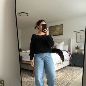 Abercrombie Black Crew Neck Sweater